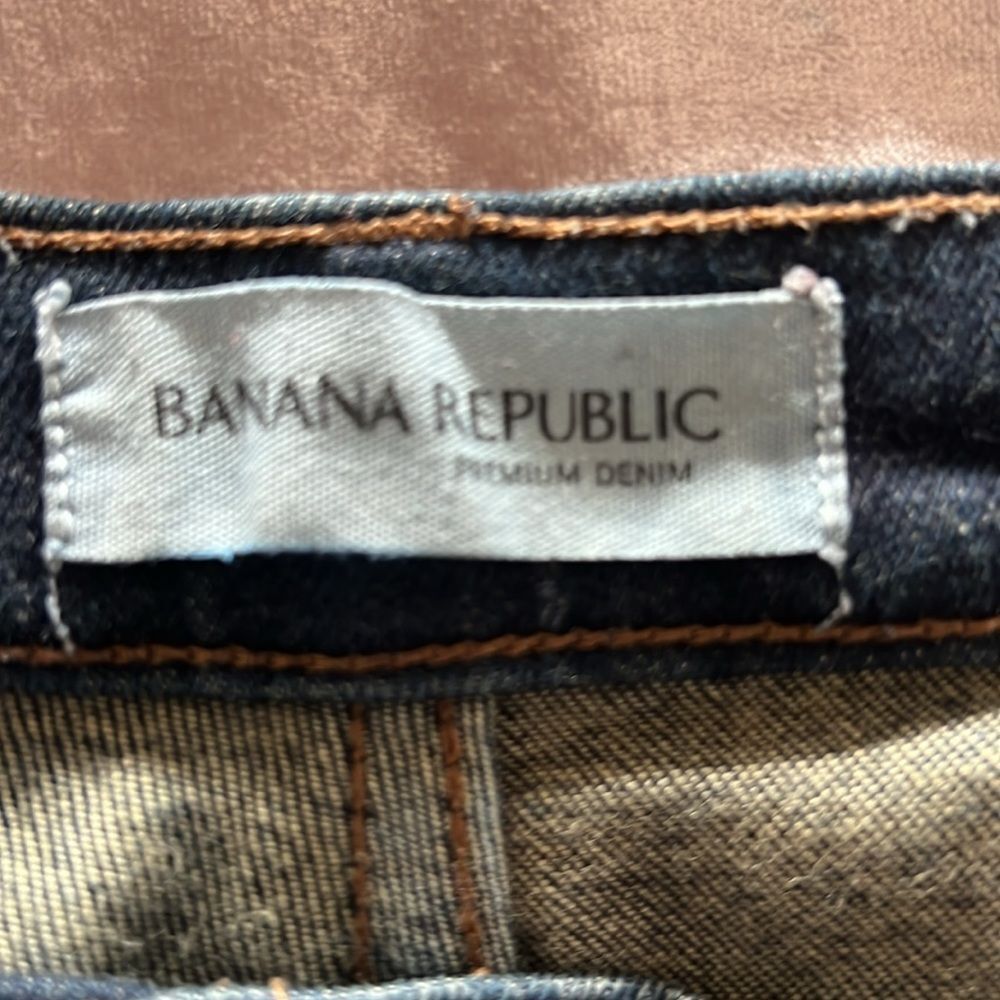 Banana Republic Dark Blue Mid-Rise Skinny Jean Size 29 - Picture 4 of 5
